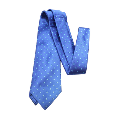 Blue Polka Dot Neck Tie