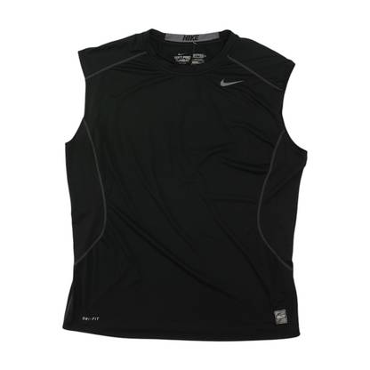 Black Solid Active Tank