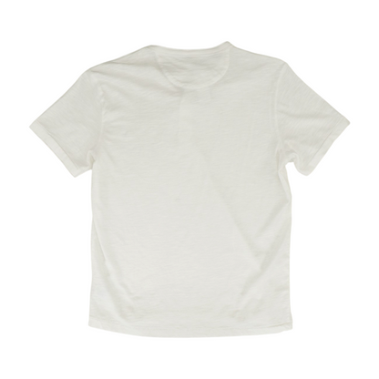 White Solid Henley T-Shirt