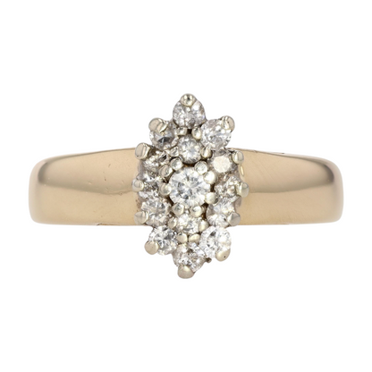 1/6 ctw 14K Yellow Gold Diamond Fashion Ring