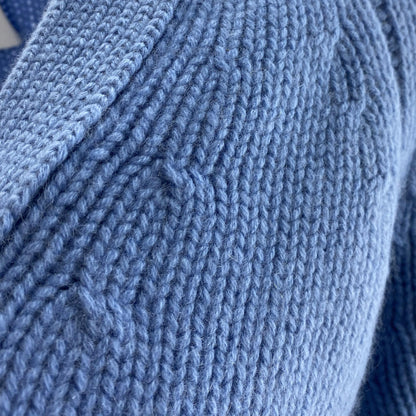 Blue V-Neck Cardigan
