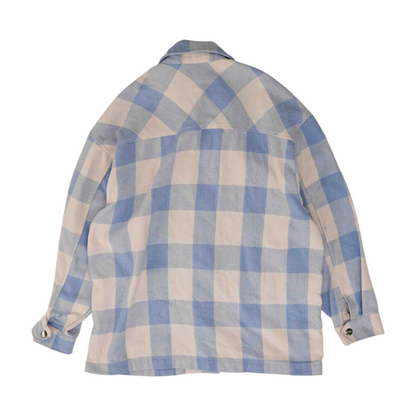 Blue Plaid Flannel Button Down