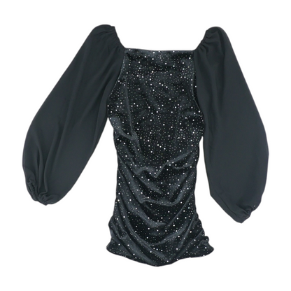 Black Polka Dot Formal Dress