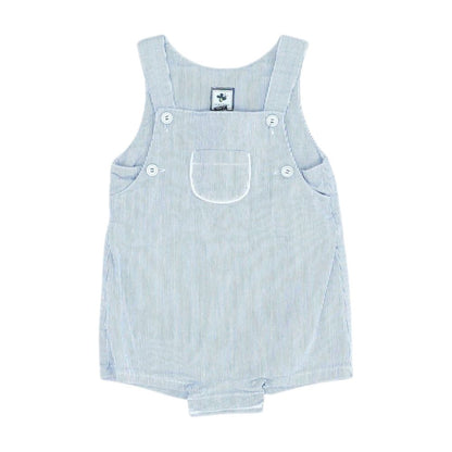 Blue Striped Sleeveless One-Piece