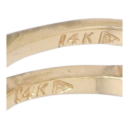 14K Sterling Silver Diamond Fashion Ring