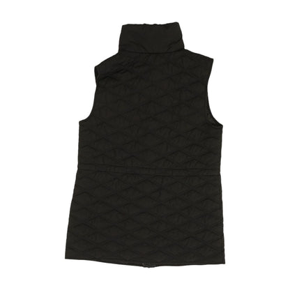 Black Solid Puffer Vest