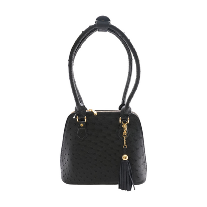 Ostrich Leather Knysna Midi Hepburn Bag