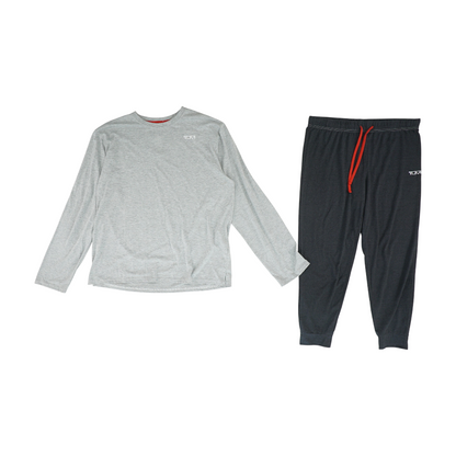 Gray Solid Pajama Set