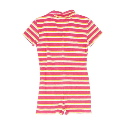 Pink Striped Cover-Up