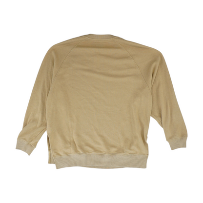 Tan Solid Sweatshirt Pullover