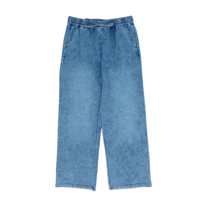Blue Straight Pants