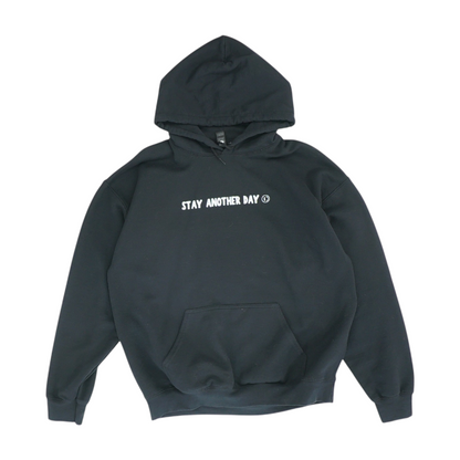 Black Solid Hoodie Pullover