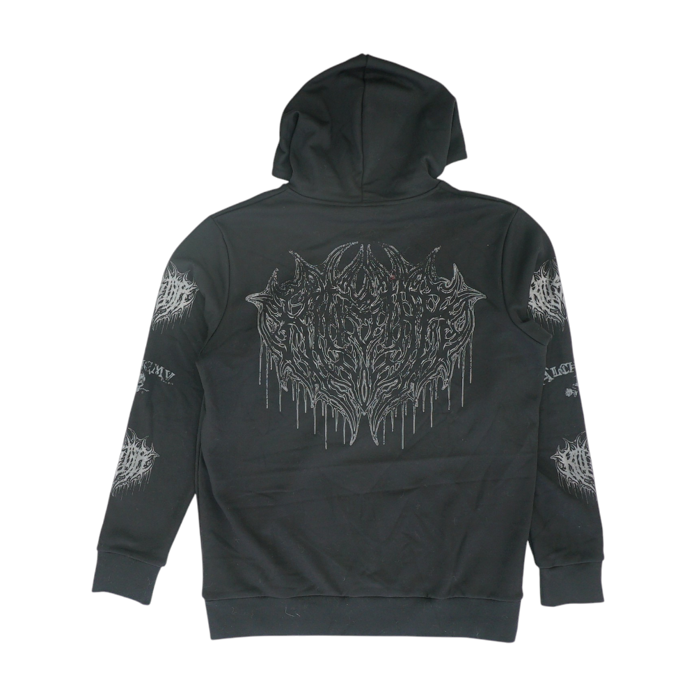 Black Solid Hoodie Pullover