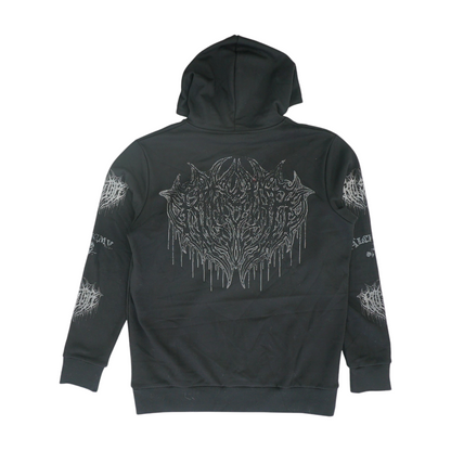 Black Solid Hoodie Pullover