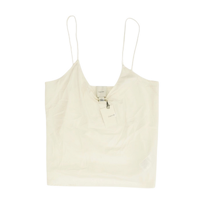 Calvin Klein Ivory Solid Pajama Top – Image 1