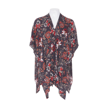 Gray Floral Blouse
