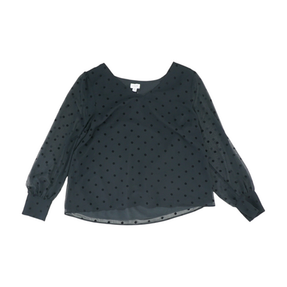 Black Polka Dot Blouse