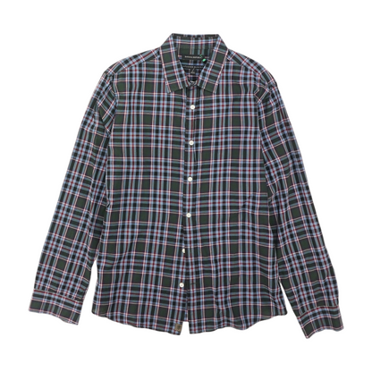Multi Plaid Long Sleeve Button Down