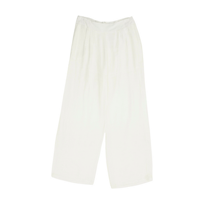White Wide Leg Pants