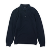 Navy Solid Long Sleeve Polo