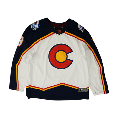 Men's White Colorado Avalanche Long Sleeve Jersey