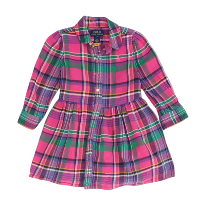 Pink Plaid Dress