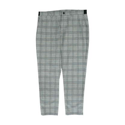 Blue Plaid Regular Pants