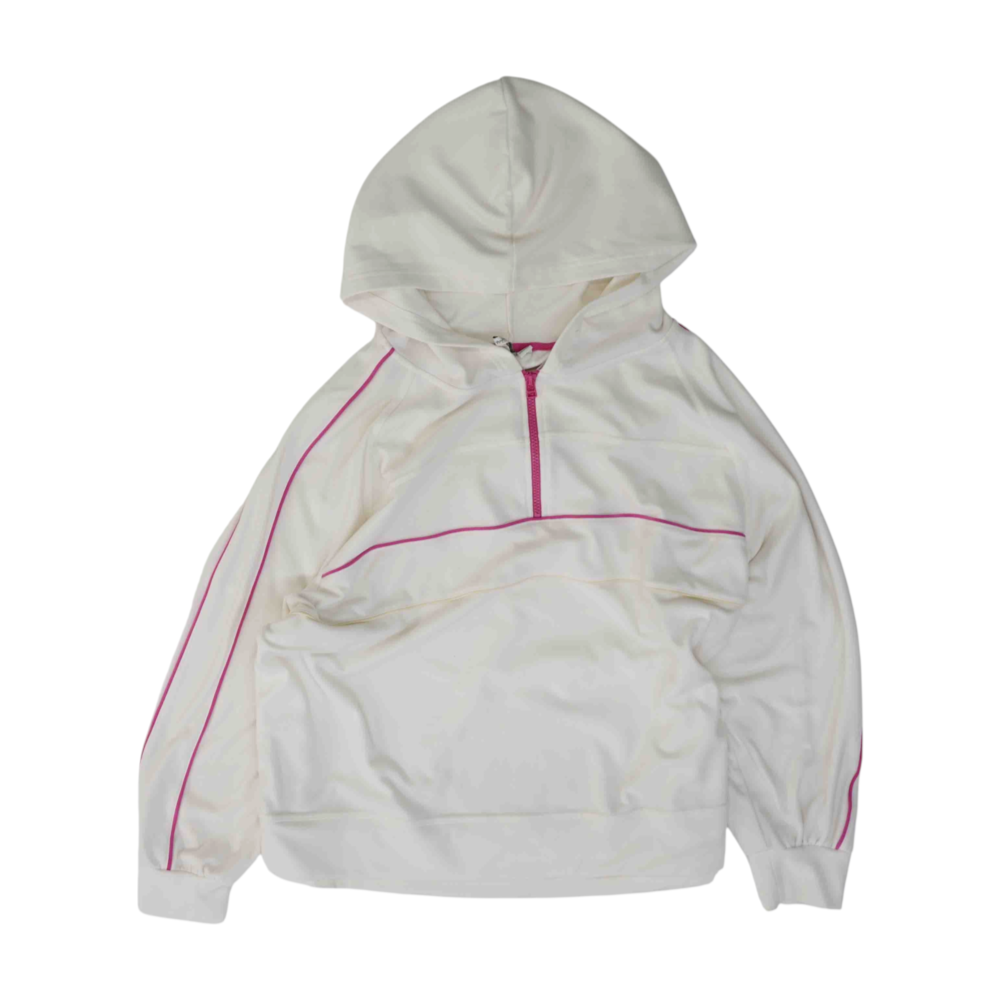 Ivory Plus Size Solid Hoodie Pullover