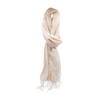 Beige Chevron 100% Polyester Scarf