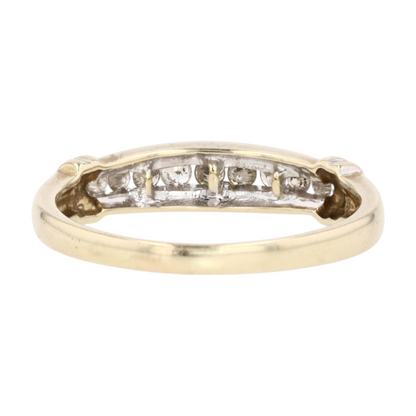1/4 ctw 10K Yellow Gold Diamond Band Ring