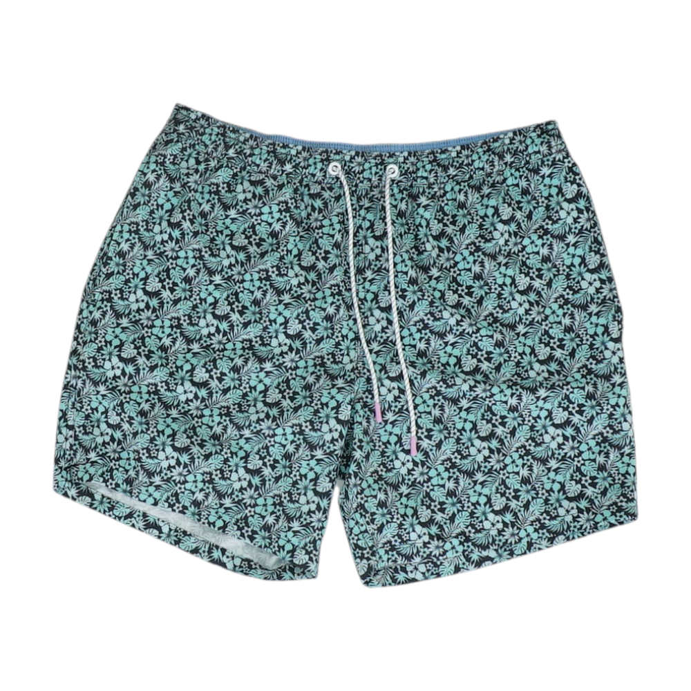 Green Floral Swim Bottom