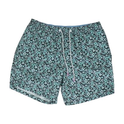 Green Floral Swim Bottom