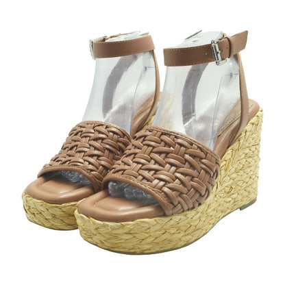 Brown Wedged Sandals