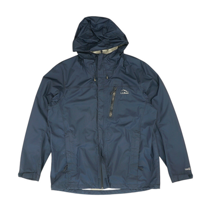 Navy Solid Rain Jacket
