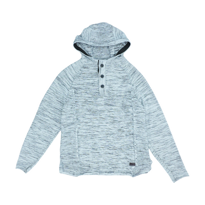 Gray Print 1/4 Zip Sweater