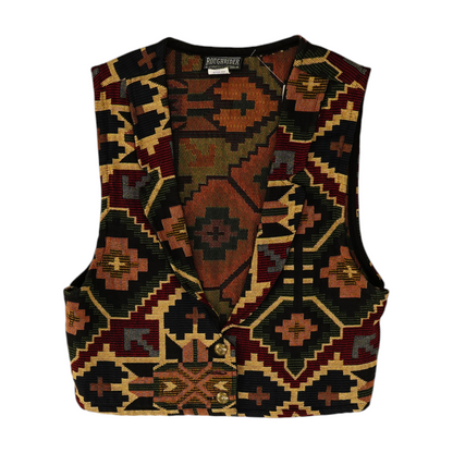 Vintage Multi Geometric Vest
