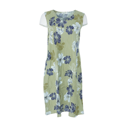 Green Petite Floral Midi Dress
