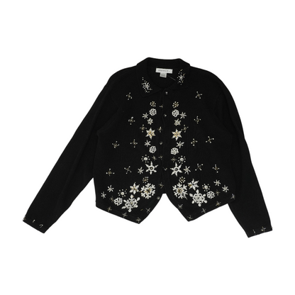 Black Cardigan Sweater