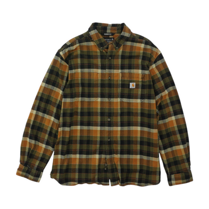 Brown Plaid Flannel Button Down