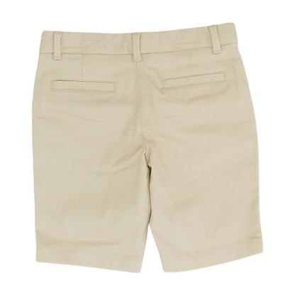 Tan Solid Chino Shorts