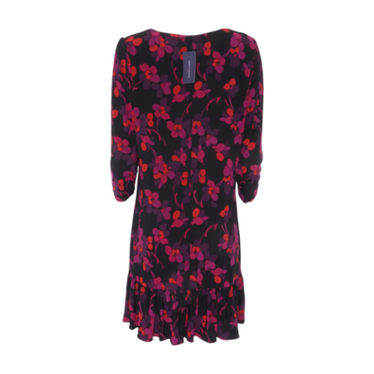 Black Floral Midi Dress