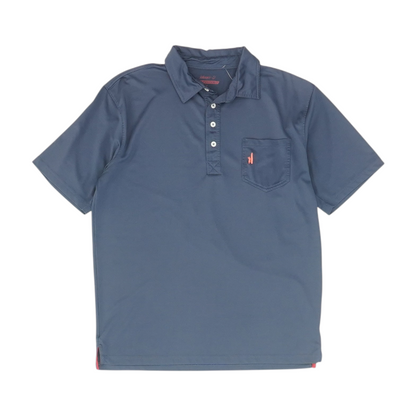 Navy Solid Short Sleeve Polo