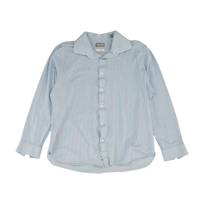 Blue Striped Long Sleeve Button Down