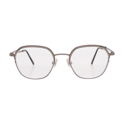 Silver M103 Geometric Prescription Eyewear