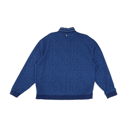 Blue Graphic 1/4 Zip Pullover