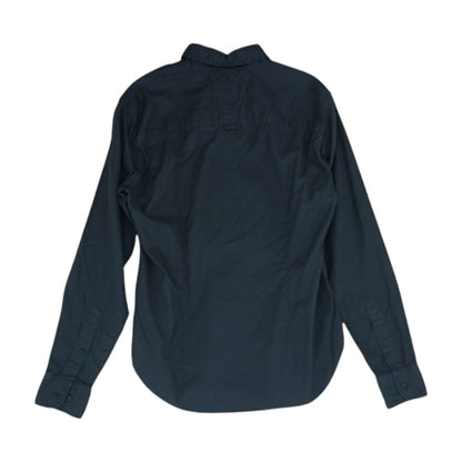 Black Solid Long Sleeve Button Down