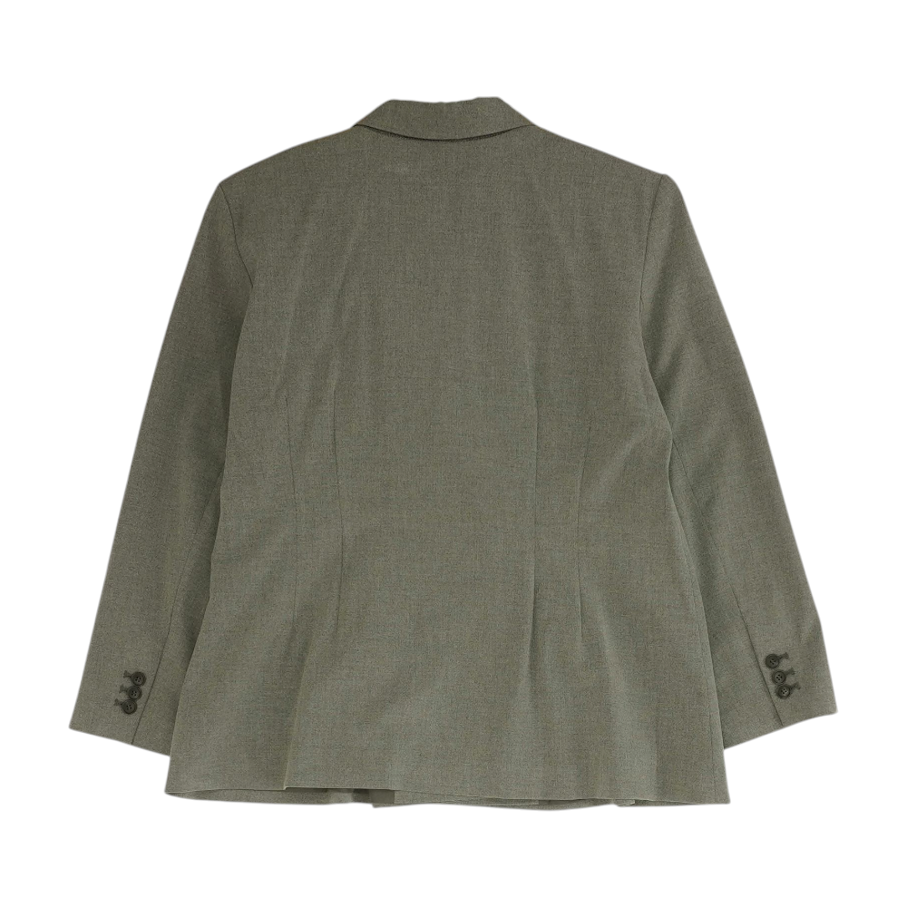 Ann Taylor Loft Gray Petite Solid Blazer – Image 2