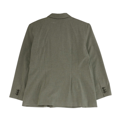 Ann Taylor Loft Gray Petite Solid Blazer – Image 2
