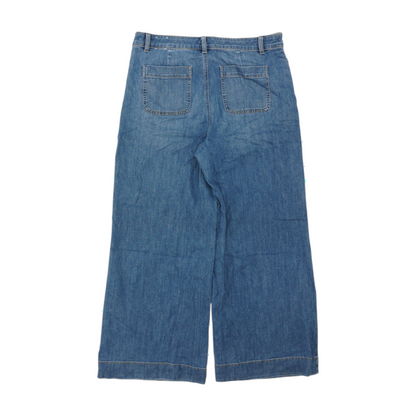 Blue Wide Leg Jeans