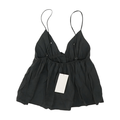 Charcoal Cropped Blouse